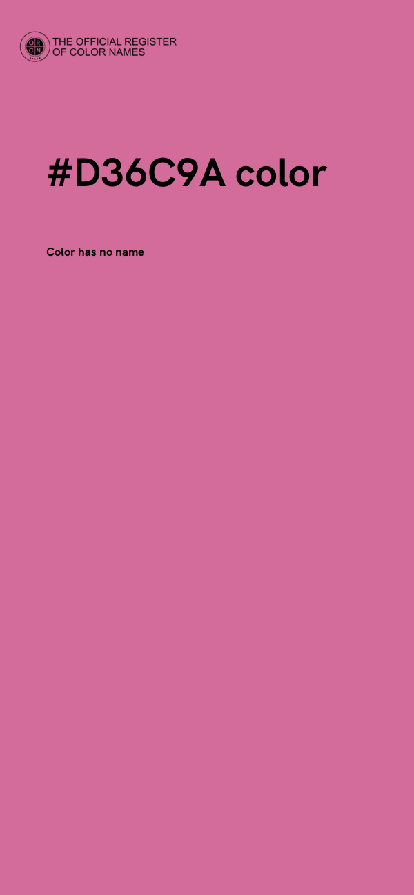 #D36C9A color image