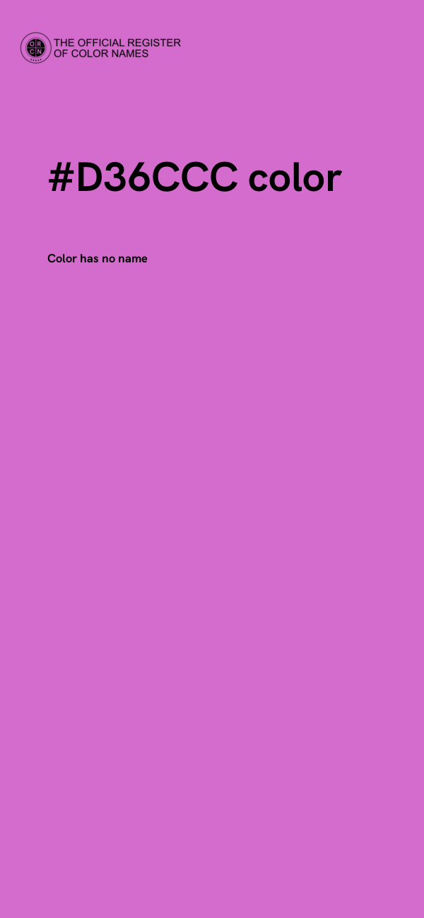 #D36CCC color image