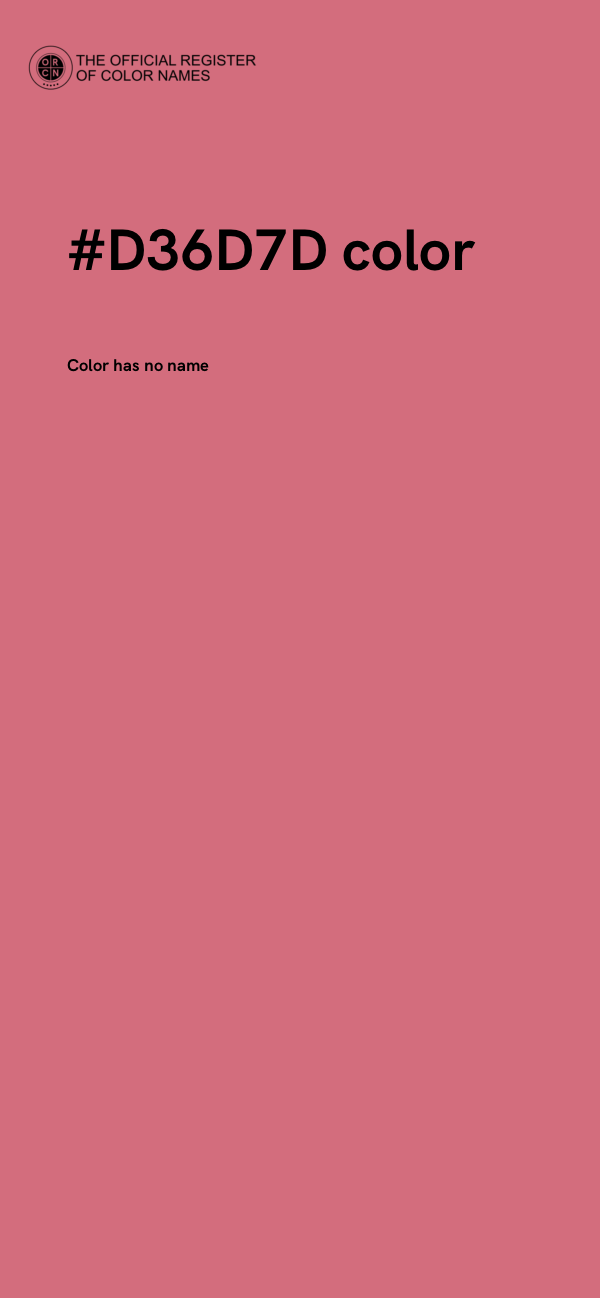 #D36D7D color image