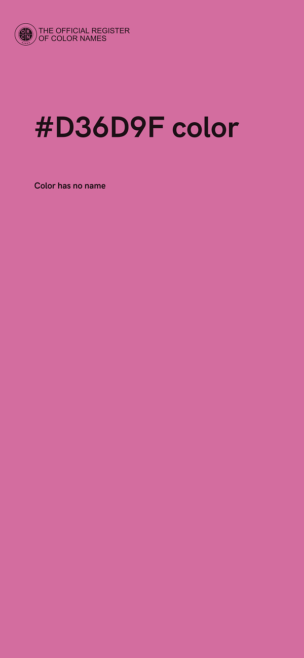 #D36D9F color image