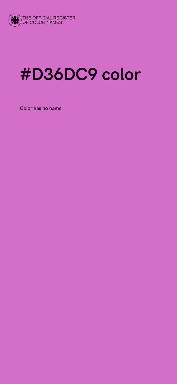 #D36DC9 color image