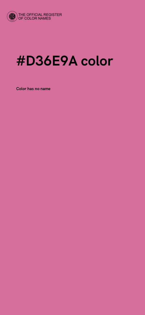 #D36E9A color image