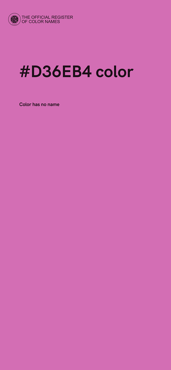 #D36EB4 color image