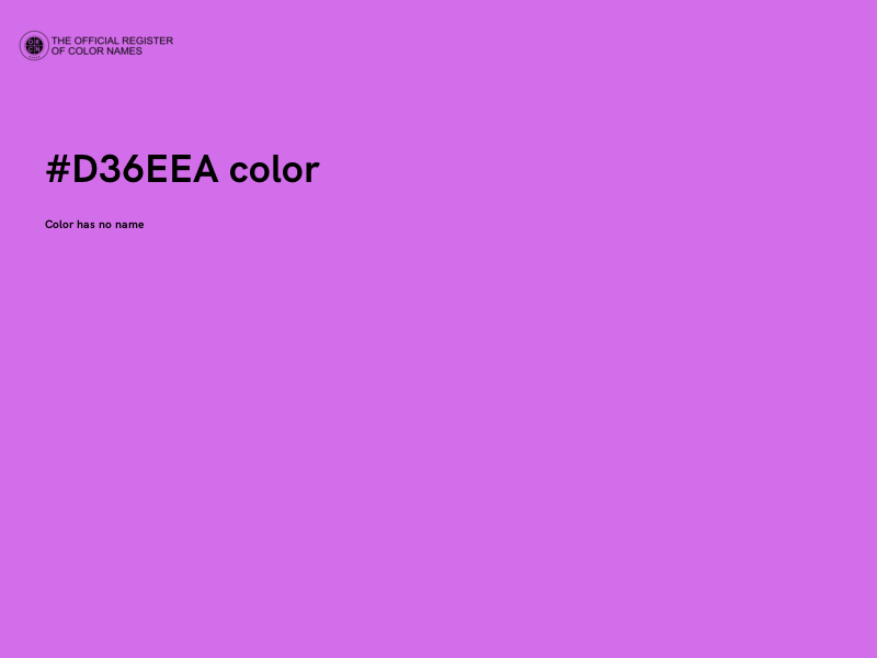 #D36EEA color image