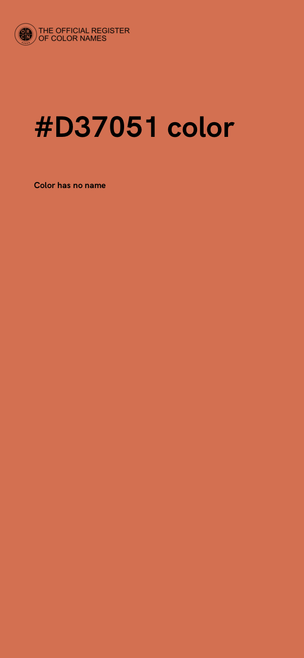 #D37051 color image