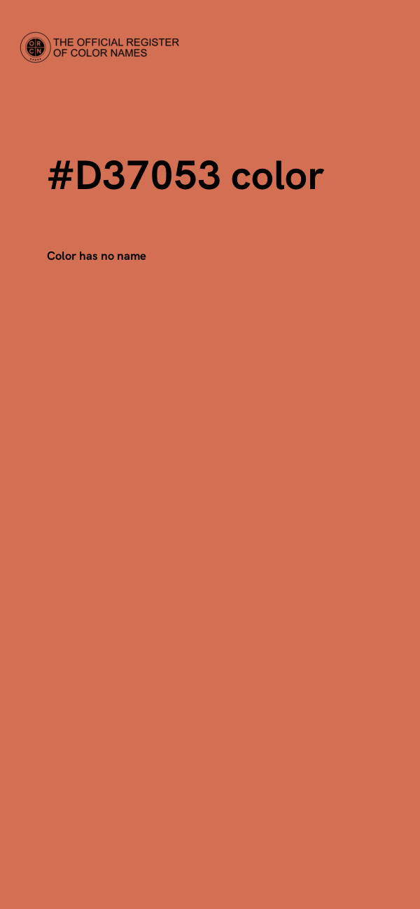 #D37053 color image