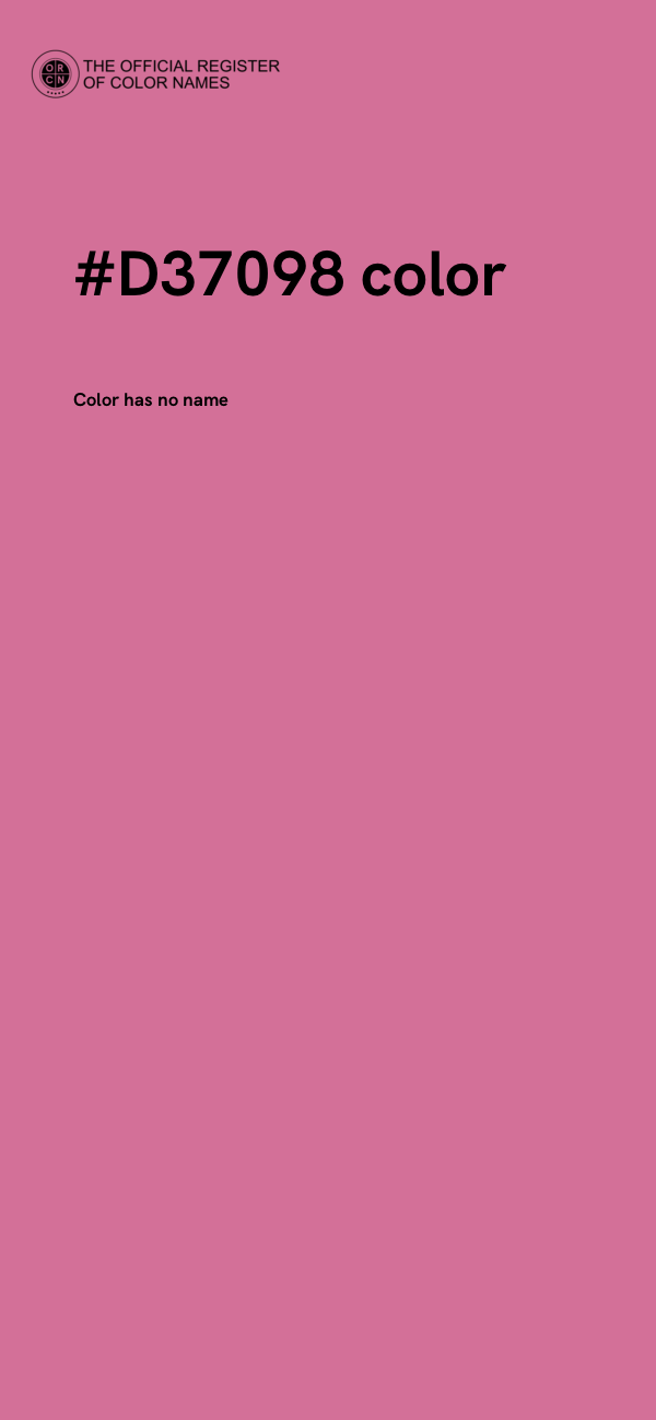 #D37098 color image