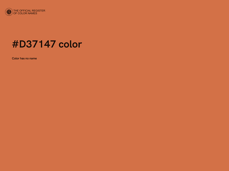 #D37147 color image