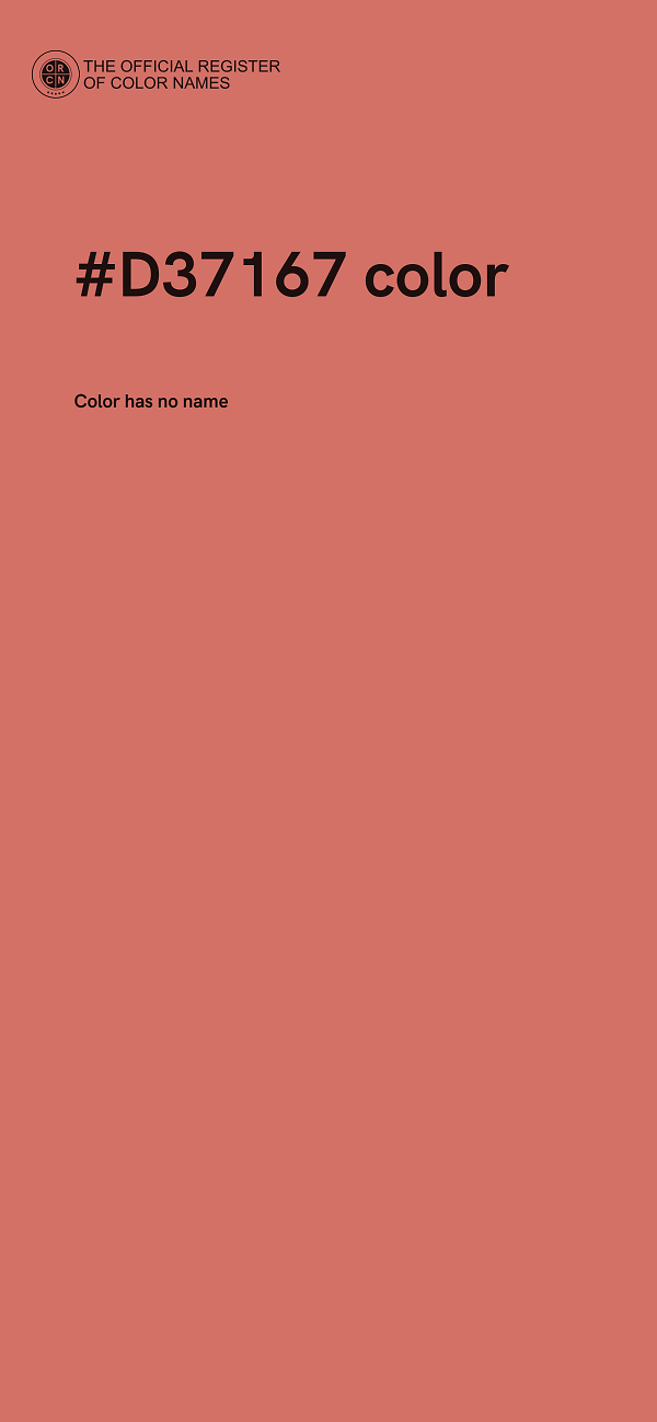 #D37167 color image