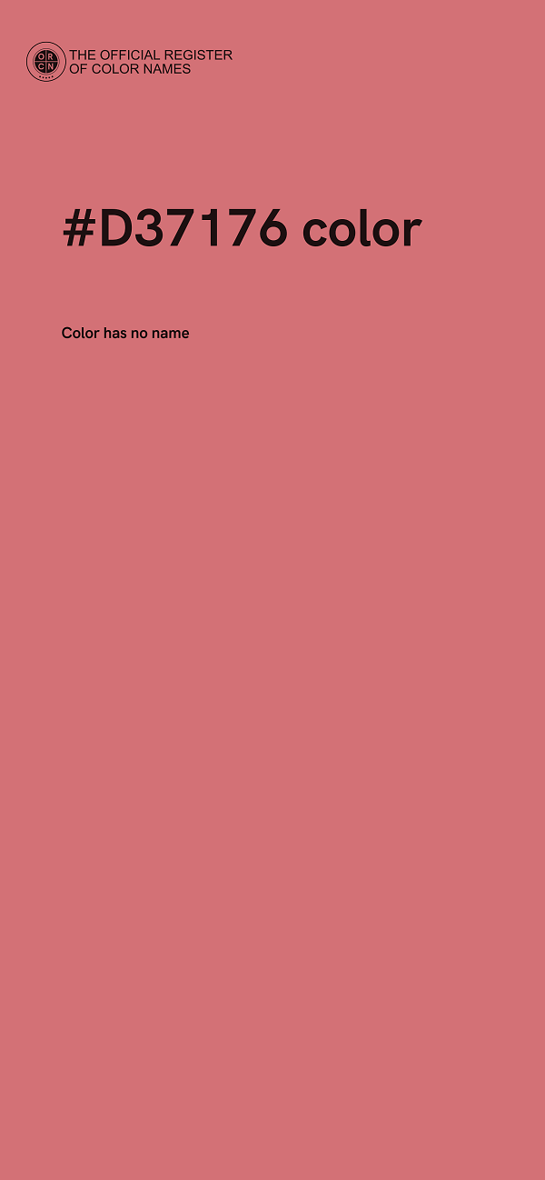#D37176 color image