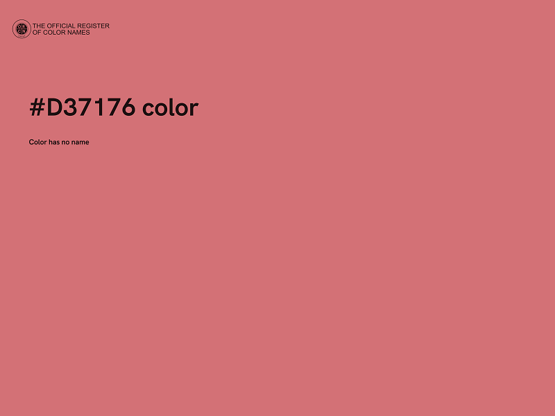 #D37176 color image
