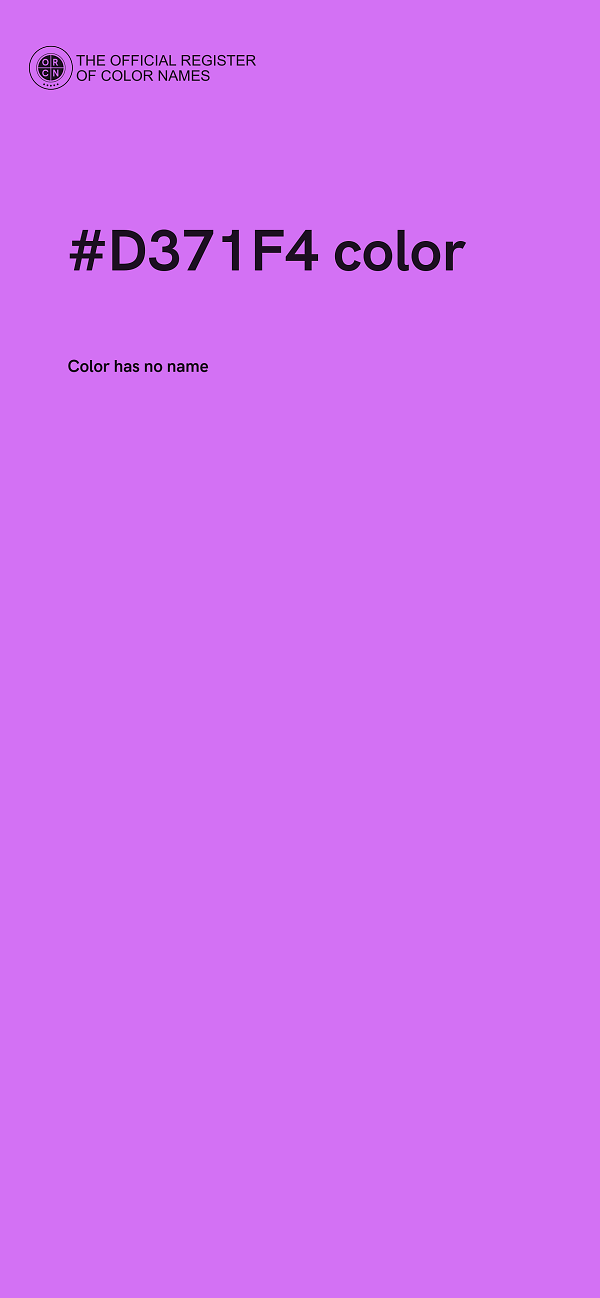 #D371F4 color image