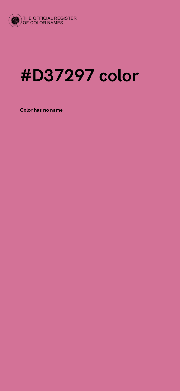 #D37297 color image
