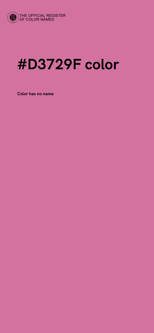 #D3729F color image