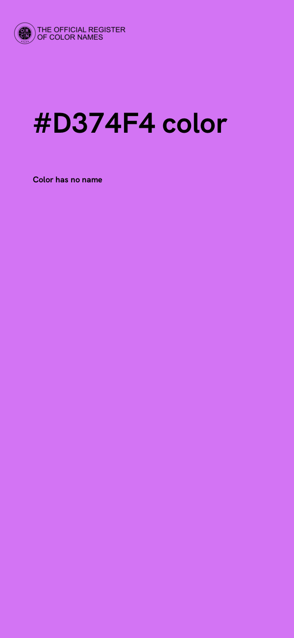 #D374F4 color image