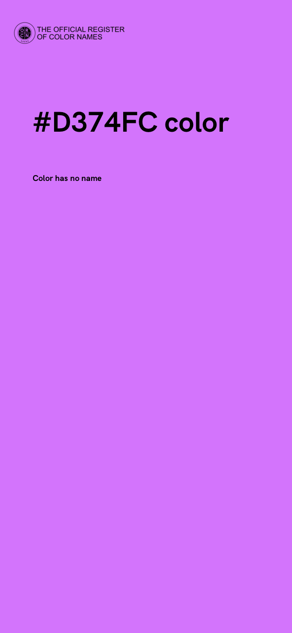 #D374FC color image