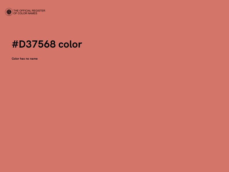 #D37568 color image