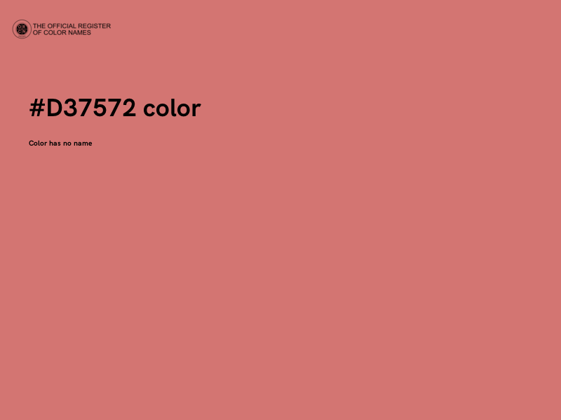 #D37572 color image