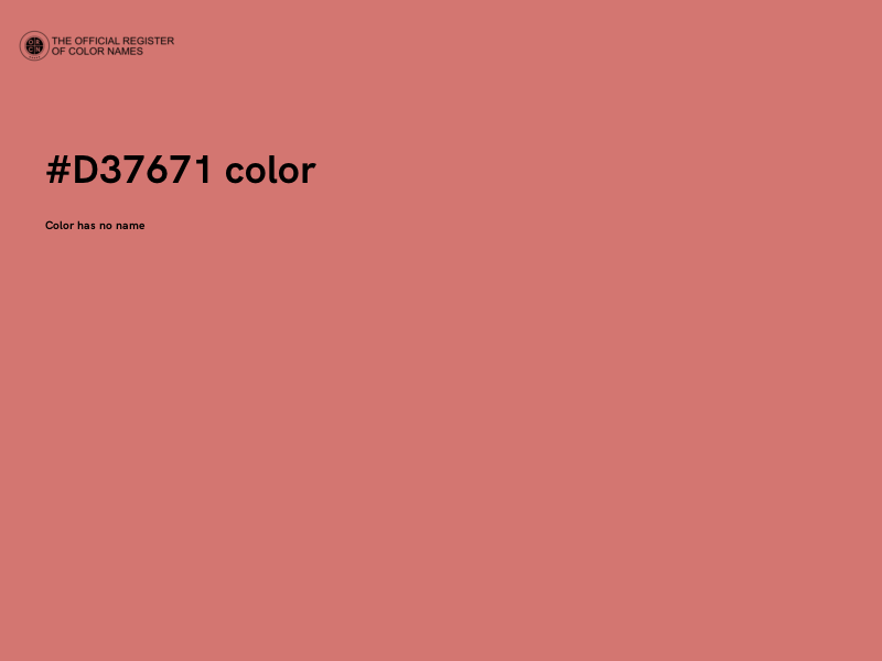 #D37671 color image