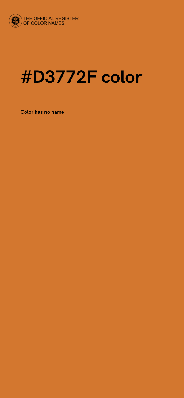 #D3772F color image