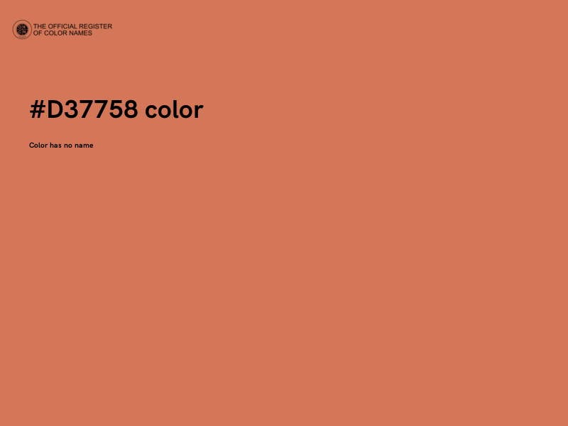 #D37758 color image