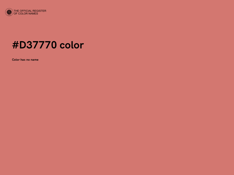 #D37770 color image