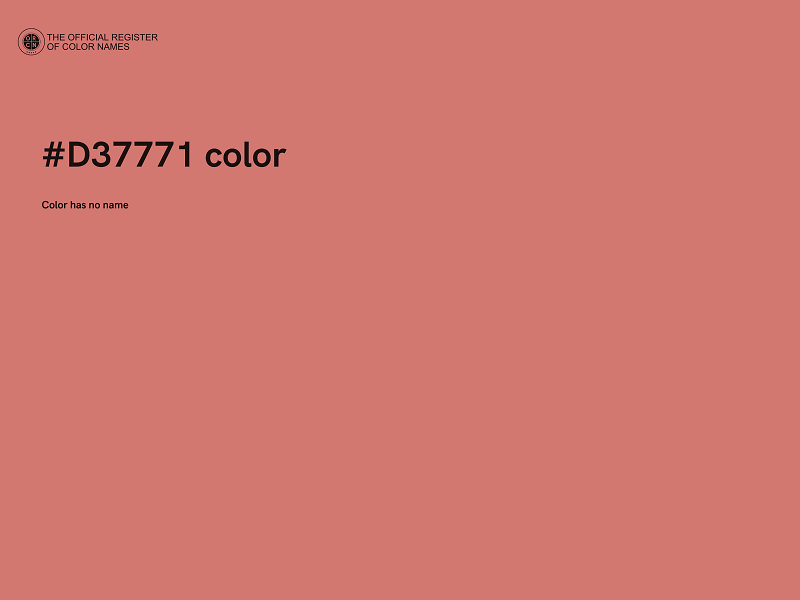 #D37771 color image