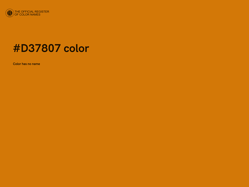 #D37807 color image