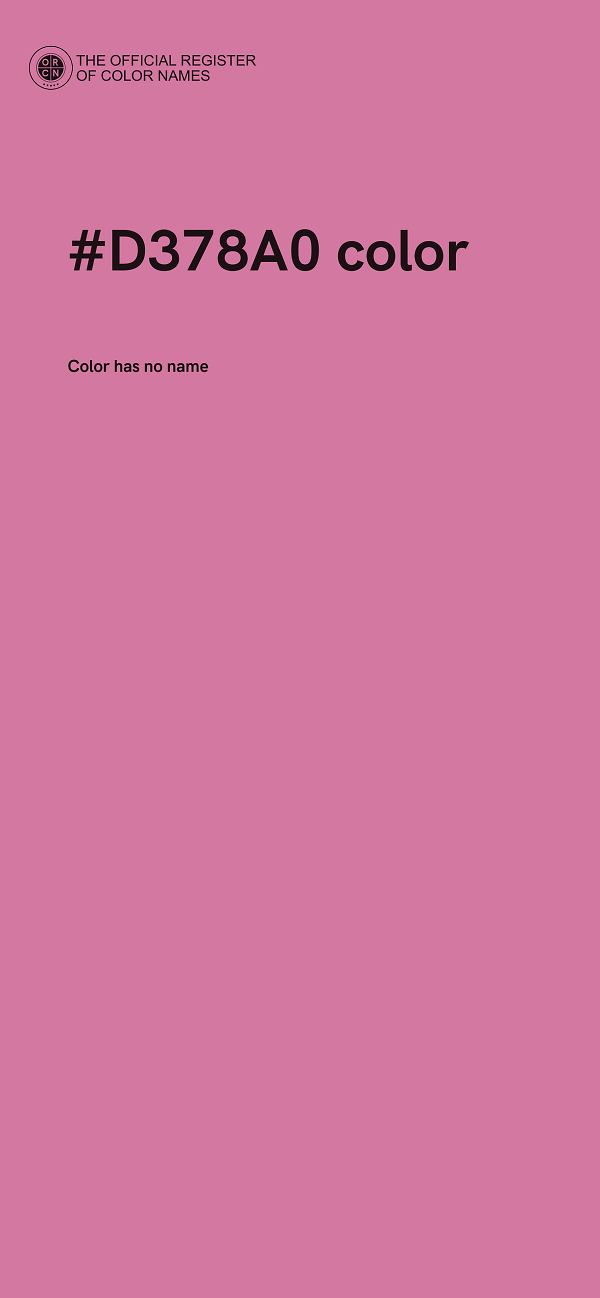 #D378A0 color image