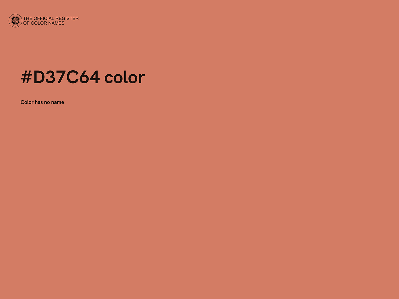 #D37C64 color image