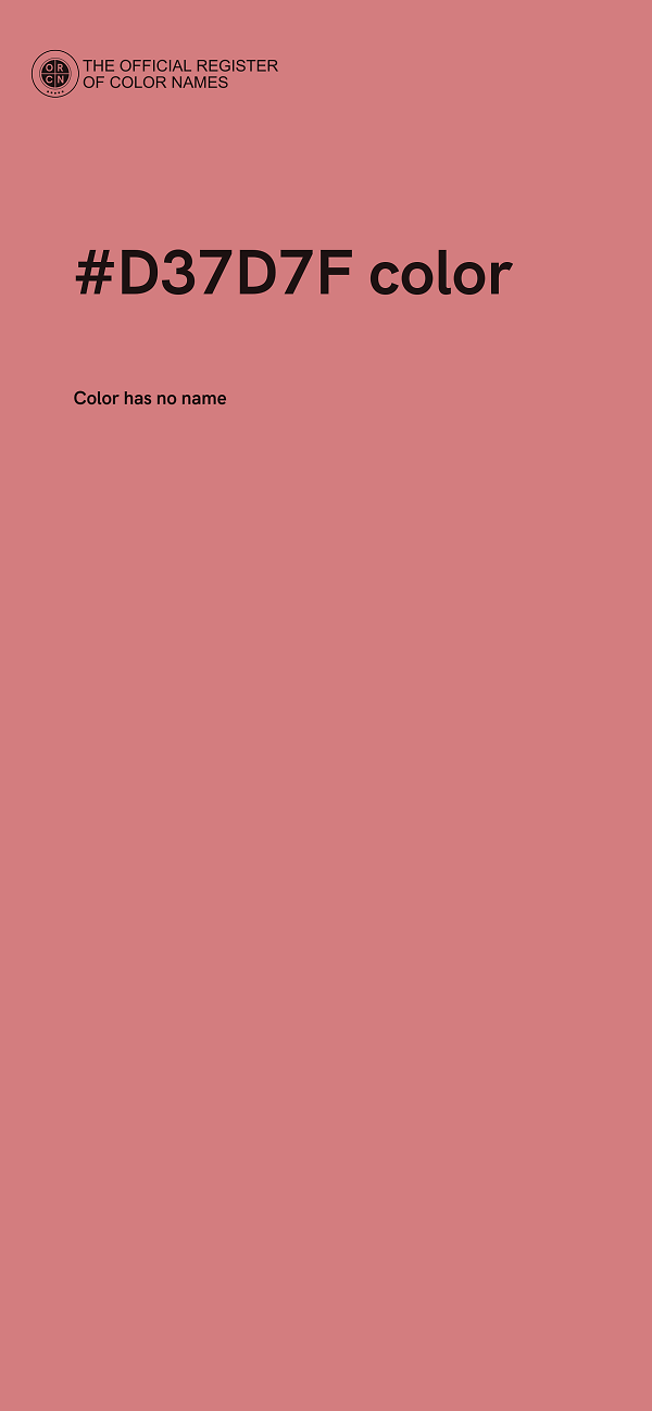 #D37D7F color image