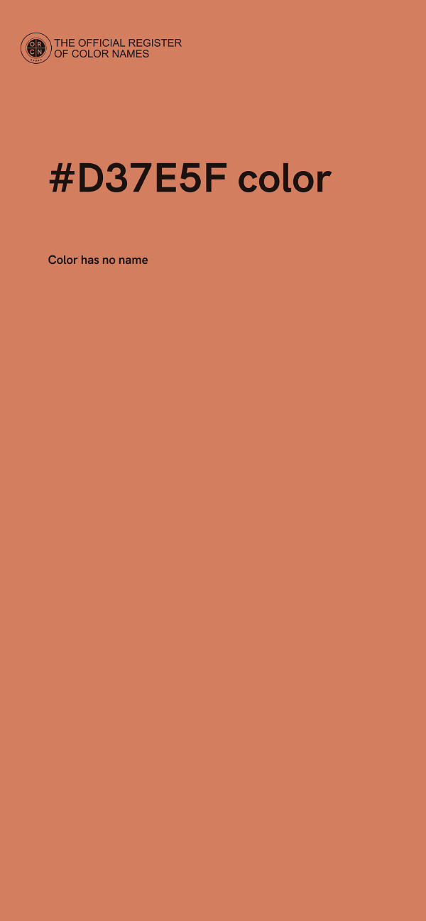 #D37E5F color image