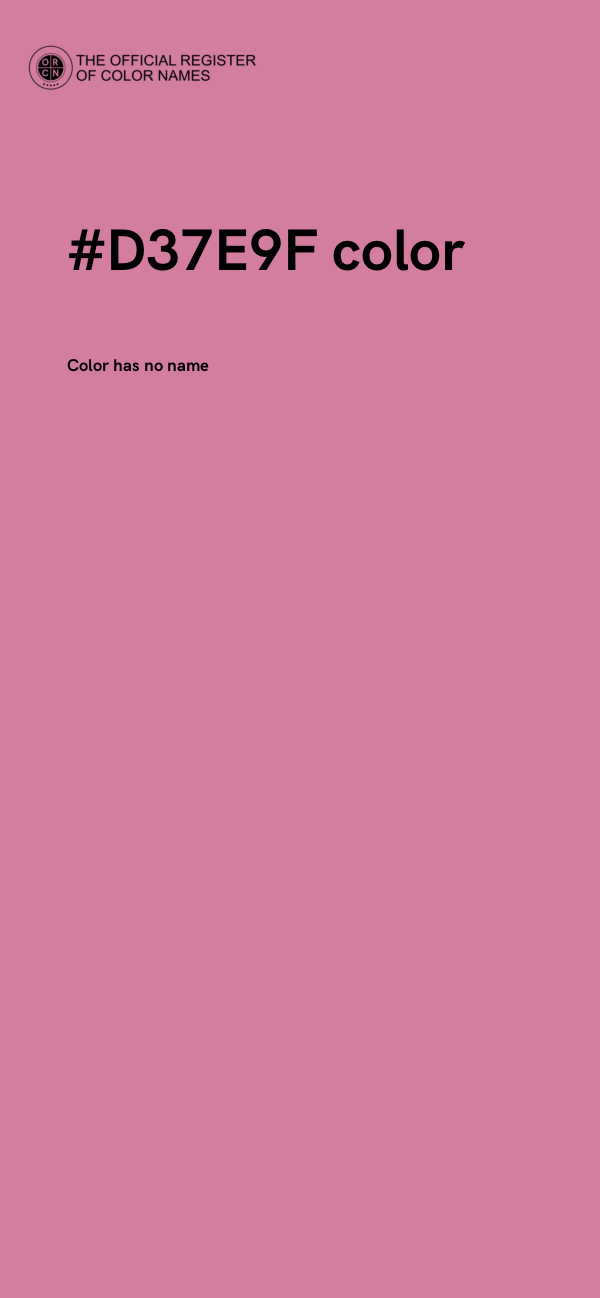 #D37E9F color image
