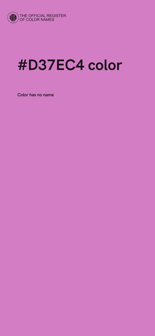 #D37EC4 color image