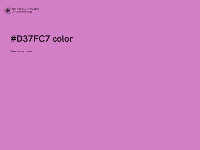 #D37FC7 color image