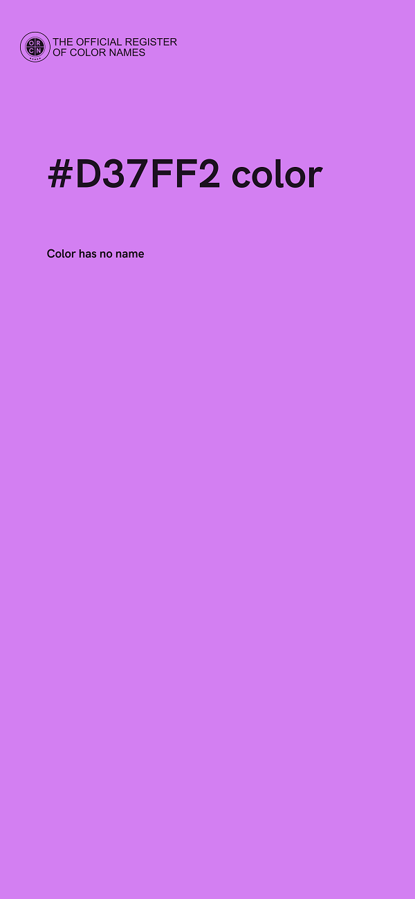 #D37FF2 color image