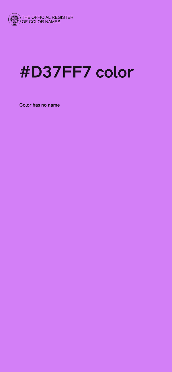 #D37FF7 color image