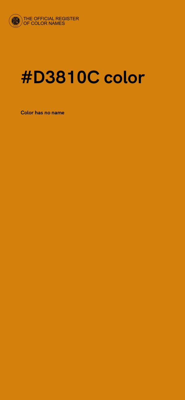 #D3810C color image