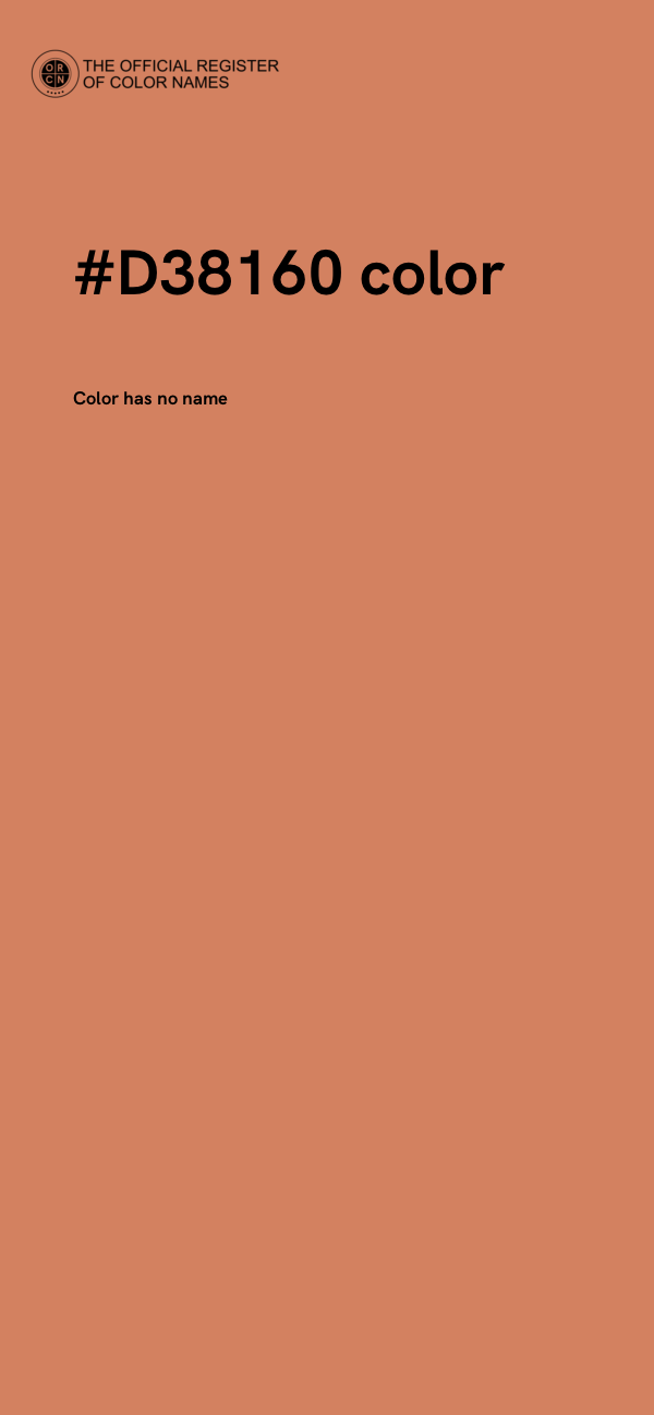 #D38160 color image