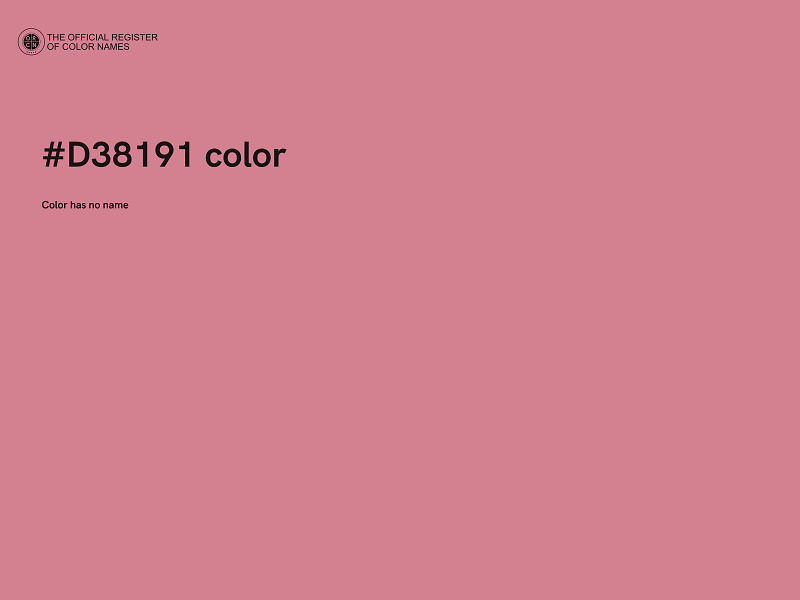 #D38191 color image