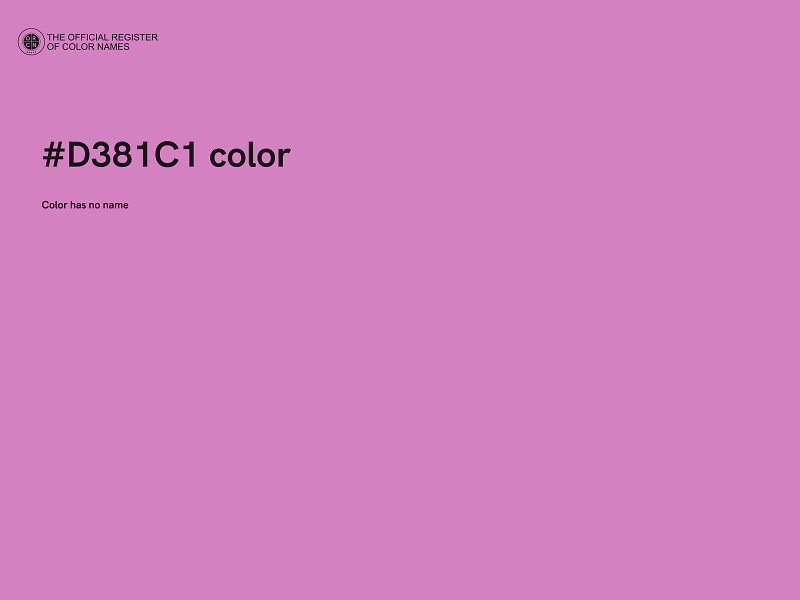 #D381C1 color image