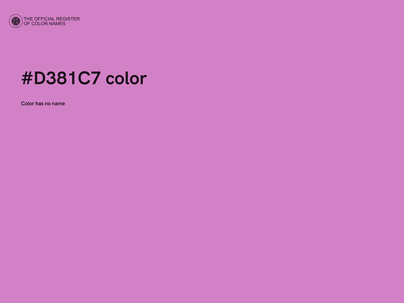 #D381C7 color image