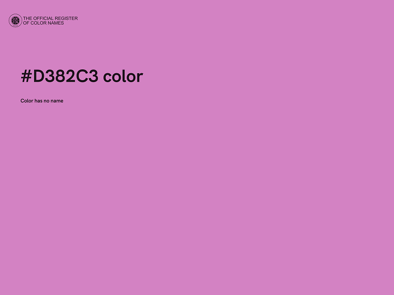 #D382C3 color image