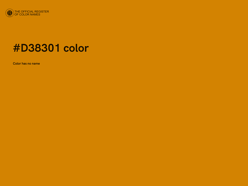 #D38301 color image