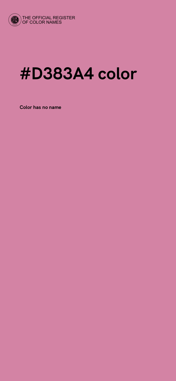 #D383A4 color image
