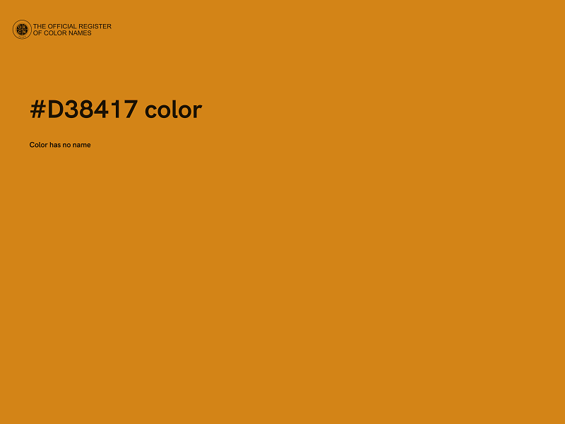 #D38417 color image