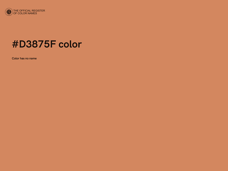#D3875F color image