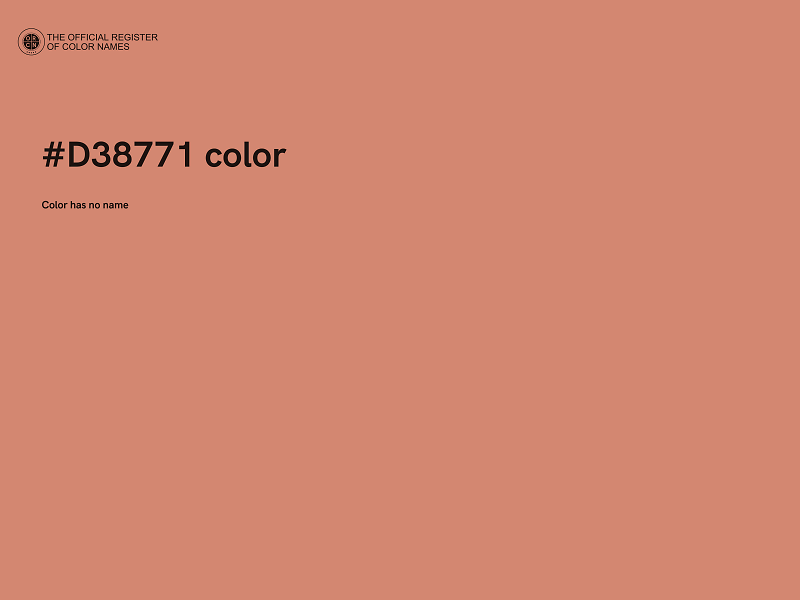 #D38771 color image