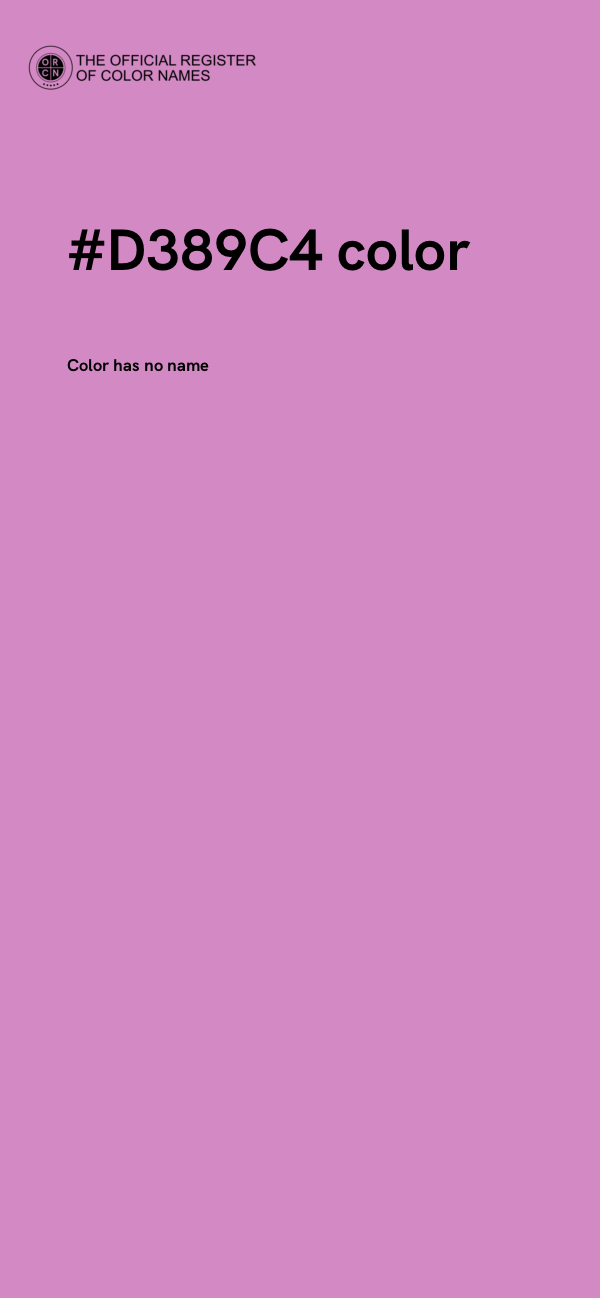 #D389C4 color image