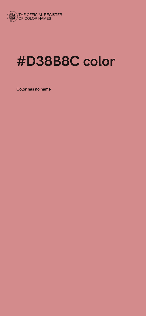 #D38B8C color image